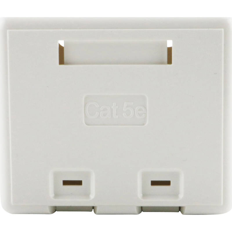 Surface Mount Box Cat5e Double WHITE