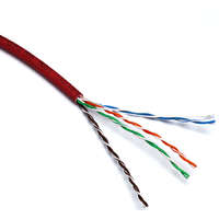 Excel Solid Cat5e Cable U/UTP LSOH Euroclass Dca 305m Box Red