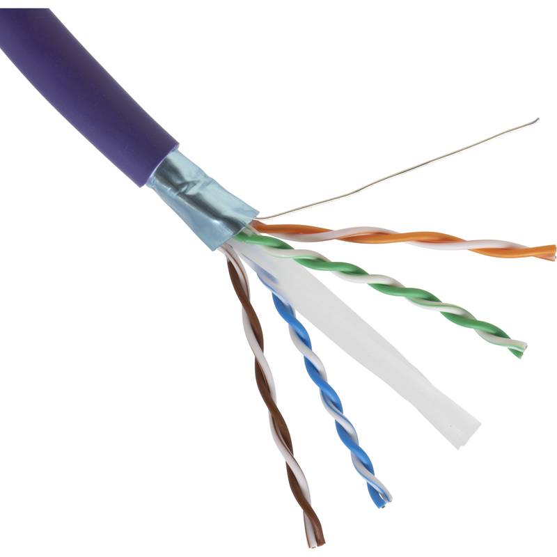 100-076 - Excel Category 6 Cable F Utp Dca Ls0h 305m Reel - Violet