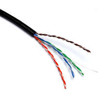 Excel Solid Cat5e Cable U/UTP PE External Grade Fca 305 m Box Black