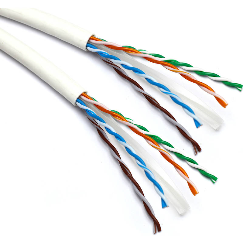 100-103 - Excel Solid Cat6 Dual Cable U/UTP LSOH CPR Euroclass Dca 500 m  Reel White