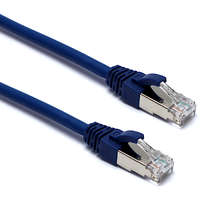 Excel Cat6A Patch Lead F/FTP Shielded LSOH Blade Booted 3 m Blue