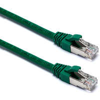 Excel Cat6A Patch Lead F/FTP Shielded LSOH Blade Booted 3 m Green