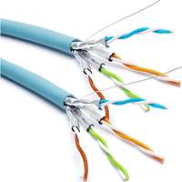 Excel Dual Cat6A Cable F/FTP LSOH CPR Euroclass Dca 500 m Reel Ice Blue