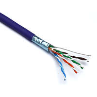 Excel Solid Cat5e Cable F/UTP LSOH Euroclass Dca 305m Box Violet