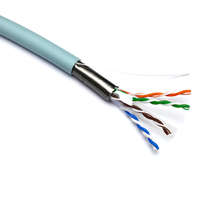 Excel Solid Cat6A Cable U/UTP 23AWG LSOH CPR Euroclass Dca 500m Reel Ice Blue