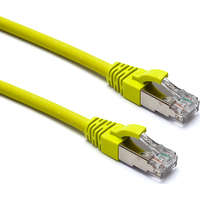 Excel Cat6A Patch Lead F/FTP Shielded LSOH Blade Booted 0.5 m Yellow (10-Pack)