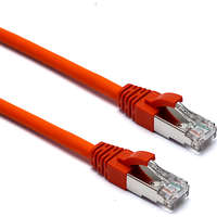 Excel Cat6A Patch Lead F/FTP Shielded LSOH Blade Booted 0.5 m Orange (10-Pack)