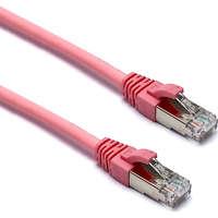 Excel Cat6A Patch Lead F/FTP Shielded LSOH Blade Booted 3m Pink