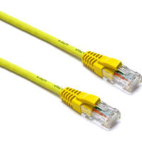 Excel Cat6 Patch Lead U/UTP Unshielded LSOH Blade Booted 1 m Yellow
