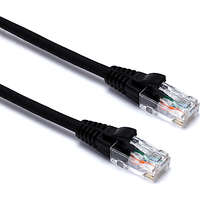 Excel Cat6 Patch Lead U/UTP Unshielded LSOH Blade Booted 1m Black