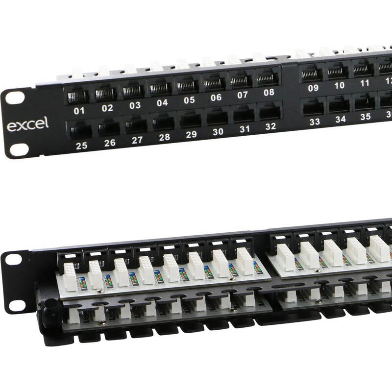 48 port cat6 on sale patch panel 1u