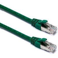 Excel Cat6 Patch Lead F/UTP Shielded LSOH Blade Booted 1 m Green