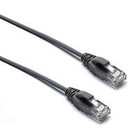 Excel Cat6 Mini Patch Lead 28AWG U/UTP Unshielded LSOH Blade Booted 0.5 m Grey