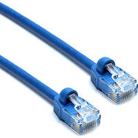 Excel Cat6 Mini Patch Lead U/UTP Unshielded LSOH Blade Booted 0.5m Blue (10-Pack)