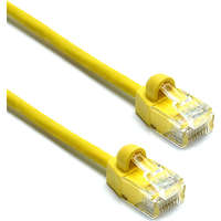 Excel Cat6 Mini Patch Lead 28AWG U/UTP Unshielded LSOH Blade Booted 0.5 m Yellow (10-Pack)