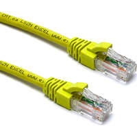 Excel Cat6A Patch Lead U/UTP Unshielded LSOH Blade Booted 3 m Yellow