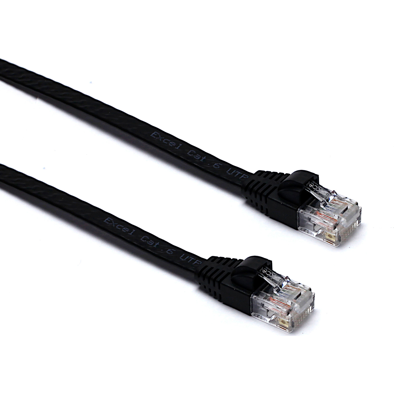 100-660-10-excel-cat6-flat-patch-lead-u-utp-unshielded-lsoh-blade-booted-0-2-m-black-10-pack