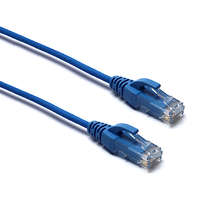 Excel Cat6 Mini Patch Lead U/UTP Unshielded LSOH Blade Booted 0.75 m Blue