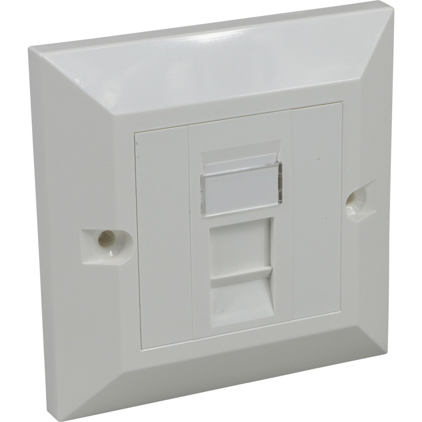 100 702 excel cat5e utp unscreened single rj45 module white c w