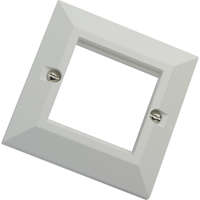 Excel White Single Gang Bevelled Plate without...