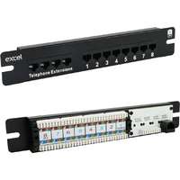 Excel Telephone Extension/Cat6 10" Panel