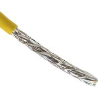Excel Solid Cat7A Cable S/FTP B2ca LS0H 1000 m Reel Yellow