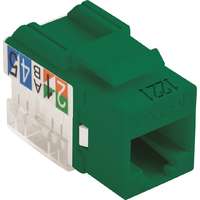 Excel Cat6 UTP Unscreened Keystone Jack IDC Punch Down Green