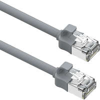 Excel Cat6A Mini Patch Lead 28AWG LSOH Blade Booted 1 m Grey