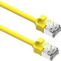Excel Cat6A Mini Patch Lead 28AWG LSOH Blade Booted 0.5 m Yellow (10-Pack)