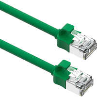 Excel Cat6A Mini Patch Lead 28AWG LSOH Blade Booted 1 m Green