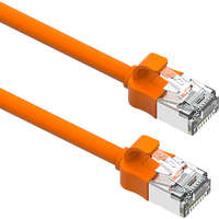 Excel Cat6A Mini Patch Lead 28AWG LSOH Blade Booted 0.5 m Orange (10-Pack)