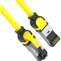 Excel Cat8 Patch Lead S/FTP Shielded LSOH Blade Booted 2 m Yellow