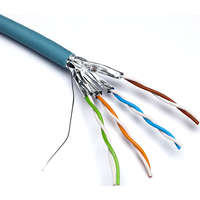 Excel Solid Cat6A Cable U/FTP LSOH CPR Euroclass B2ca 500 m Reel Ice Blue