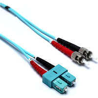 Cable de interconexión de fibra óptica: multimodo 50/125 OM3 Duplex ST-SC 2 m