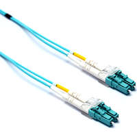 Cable de interconexión de fibra óptica: multimodo 50/125 OM3 Duplex LC-LC 1 m