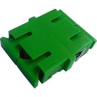 Excel Enbeam SC/APC Duplex Flangeless Singlemode Adaptor Green (6-Pack)