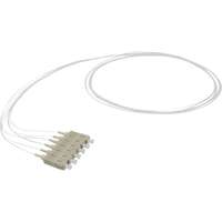 Pigtail de fibra Enbeam OM2 50/125 SC/UPC blanco, juego de 12, 1 m