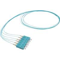 Pigtail fibre Enbeam OM3 50/125 SC/UPC turquoise paquet de 12 - 1 m