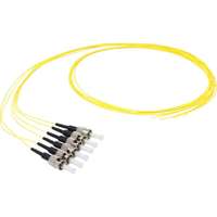 Excel Enbeam Fibre Pigtail OS2 9/125 ST/UPC Yellow 1 m (12-Pack)