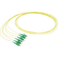 Excel Enbeam Fibre Pigtail OS2 9/125 LC/APC Yellow 1m (12-Pack)