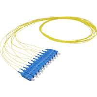 Excel Enbeam Fibre Pigtail OS2 9/125 SC/UPC Easy Strip Yellow 1 m (12-Pack)