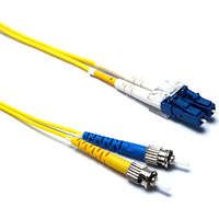 Cables de interconexión de fibra óptica: monomodo 9/125 OS2 LC-ST Duplex 0,5m