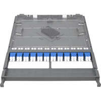 Excel Enbeam High Density 12 Port 24 Fibre LC OS2 Cassette Loaded with Duplex Adaptors