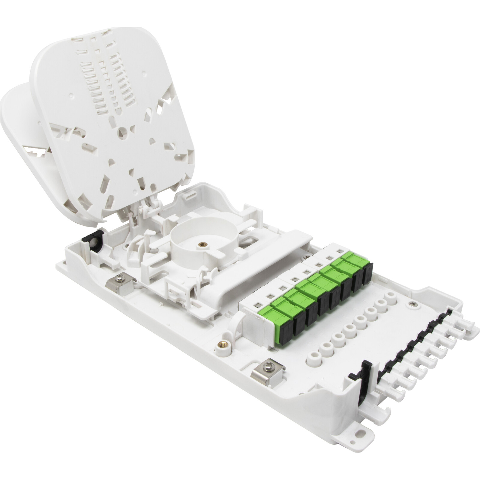 208-187 - Excel Enbeam Internal Fibre Optic Access Terminal Box Loaded ...