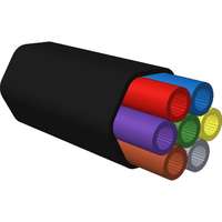 Tubo de fibra soplada Enbeam, 7 fibras, 5/3,5 mm, uso exterior (negro)