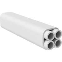 Tubo de fibra soplada Enbeam LS0H, 4 fibras, 5/3,5 mm, uso interior - blanco