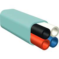 Tubo de fibra soplada Enbeam LS0H, 4 fibras, 5/3,5 mm, uso interior (azul hielo)