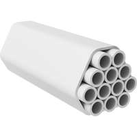 Tubo de fibra soplada Enbeam LS0H, 12 fibras, 5/3,5 mm, uso interior - blanco