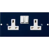 Excel Double Switched Power Socket For 350-601 3-Compartment Floor Box